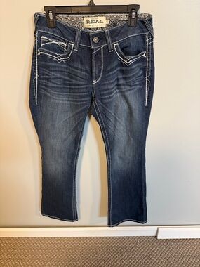 Ariat R.E.A.L. Denim Bootcut Jeans | Size 29 Short | Dark Wash | Western | EUC